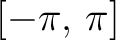 $[-\pi,\,\pi]$