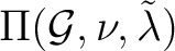 $\Pi (\mathcal G, \nu,\tilde{\lambda})$