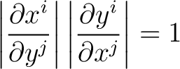 \begin{displaymath}\left \vert \begin{array}{lll} \sin \phi \cos \theta & r \cos... ...\phi & -r \sin \phi & 0 \end{array}\right \vert = r^2 \sin \phi\end{displaymath}