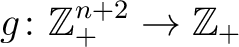 $g \colon \mathbb{Z}_+^{n+2} \to \mathbb{Z}_+$