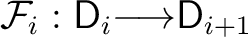 $\mathcal F_{i} : \mathsf D_{i} {\longrightarrow}\mathsf D_{i+1}$