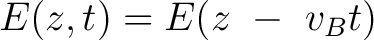 $\displaystyle \partial p_e / \partial t = e E. $