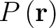 $P\left( \mathbf{r} \right)$