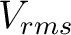 $\displaystyle V_{rms}$