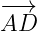 −−→
AD