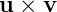 u × v
