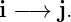 i − → j.
