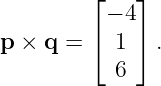         ⌊    ⌋
          − 4
p × q = ⌈  1 ⌉ .
           6
