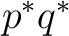 $p^*q^*$