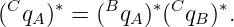 (C q )∗ = (Bq  )∗(Cq  )∗.
    A        A     B
