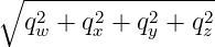 ∘ -----------------
  q2w +  q2x + q2y + q2z
