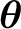 $\boldsymbol\theta$