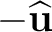 $-\widehat{\mathbf u}$