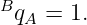 B
  qA = 1.

