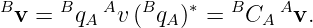 Bv = BqA Av (BqA )∗ = BCA Av.
