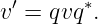 v′ = qvq∗.
