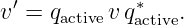 v′ = q    v q∗   .
     active   active
