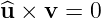 ^u × v = 0
