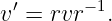v′ = rvr−1.
