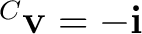 ${}^{C}\mathbf v=-\mathbf i$