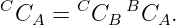 C CA = C CB BCA.
