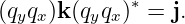 (qyqx)k (qyqx)∗ = j.
