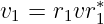 v1 = r1vr ∗1
