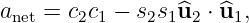 anet = c2c1 − s2s1^u2 ⋅ ^u1,
