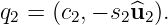 q = (c ,− s ^u ).
2     2    2 2
