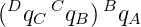  D   C    B
( qC  qB ) qA
