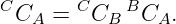 C CA = C CB BCA.
