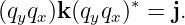 (qyqx)k (qyqx)∗ = j.
