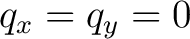 $q_x=q_y=0$