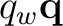 $q_w\mathbf q$