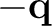 $-\mathbf q$