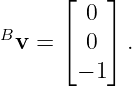       ⌊   ⌋
        0
Bv  = ⌈ 0 ⌉ .
        − 1
