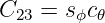 C23 =  sϕc𝜃

