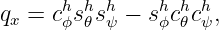 qx = chϕsh𝜃shψ − shϕch𝜃chψ,
