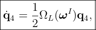 |------------------|
|      1-    I     |
|q˙4 =  2ΩL (ω )q4, |
-------------------
