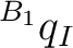 $\displaystyle {}^{B_1}q_I $