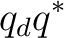 $\displaystyle q_dq^* $