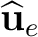 $\widehat{\mathbf u}_e$