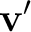 $\displaystyle \mathbf v'$