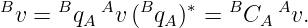 B    B   A   B    ∗   B   A
 v =   qA  v(  qA) =   CA   v.
