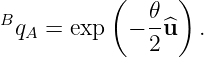          (      )
B             𝜃
 qA = exp   − 2^u   .
