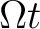 $\Omega t$