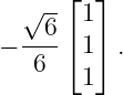       ⌊ ⌋
  √ -- 1
− --6-⌈1⌉ .
   6
       1
