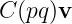 C (pq)v
