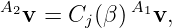 A2v =  C (β )A1v,
        j
