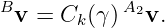 B          A2
 v = Ck (γ)   v.
